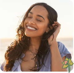 a woman talking on a cell phone