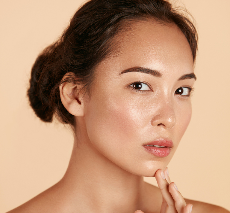 a close up of a person