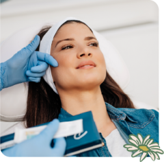 a woman looking at the camera