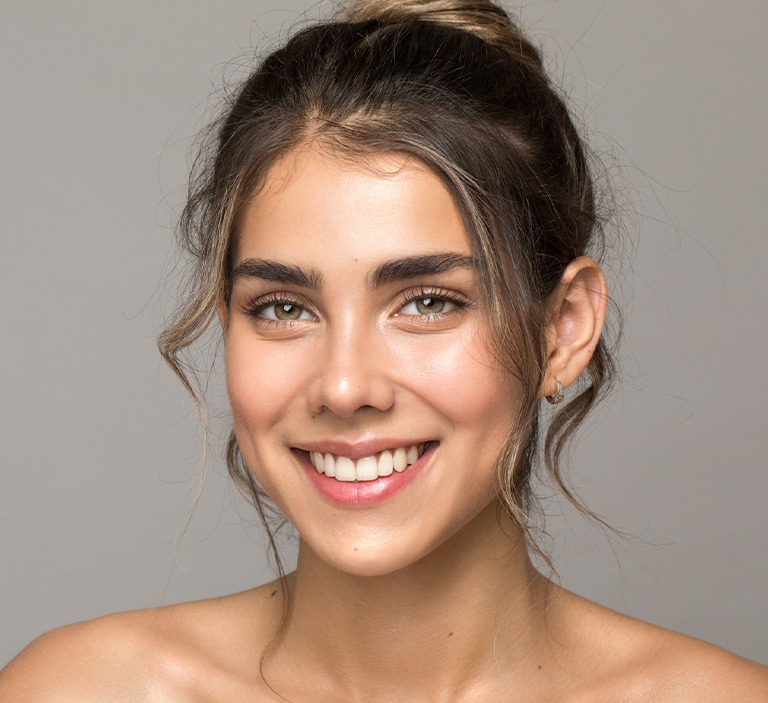 a woman smiling for the camera
